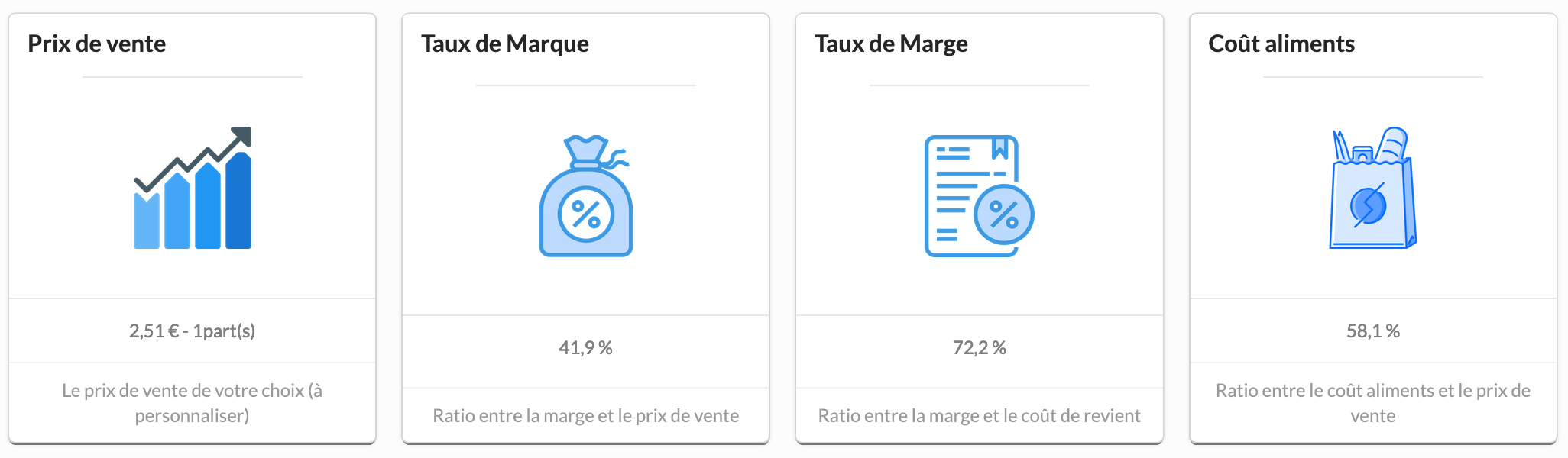 Logiciel Gratuit Calcul Prix De Revient Patisserie Calculer le coût de revient et la marge d'une recette ? - Ratatool
